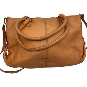 cole haan crossbody xl crossbody orange leather sh